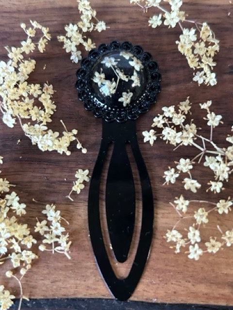 Antique Style Bookmark with Elderflowers