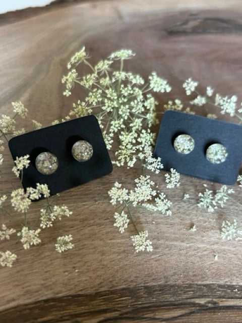 Earrings with Elderflower Blossoms