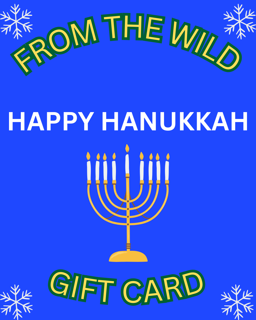 HAPPY HANUKKAH GIFT CARD