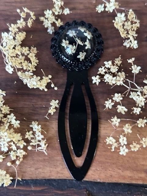 Antique Style Bookmark with Elderflowers