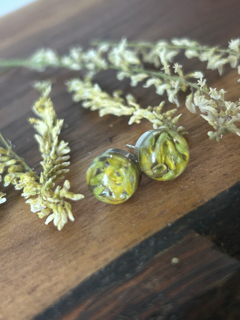 Earrings with Yellow Sweet Clover Flowers