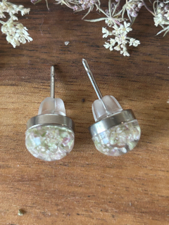 Earrings with Cow Parsley Flowers