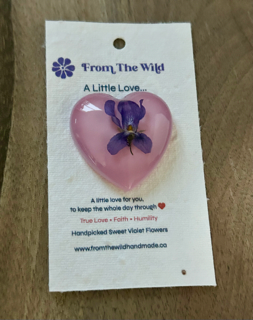 A Little Love with Sweet Violet Flowers - Large